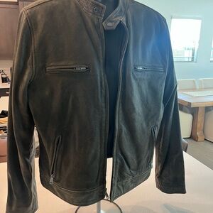 Lucky Brand Black Label Men's Brown Leather Jacket